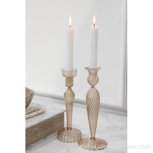 Taper Candle Holder Tall Glass Candle Holder Supplier